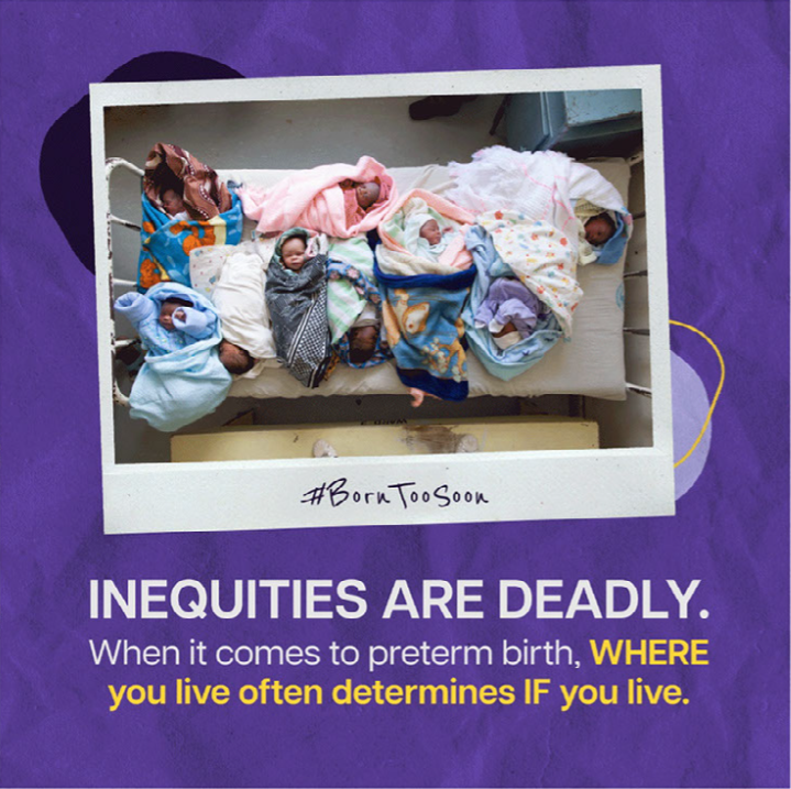 9 in 10 babies #BornTooSoon before 28 weeks survive in high-income countries.

Only 1 in 10 survive in low-income countries.

This is unacceptable, and we can and must change it.

Learn more 👉🏿 bit.ly/3pzT6Hl

#BornTooSoon #IMNHC2023