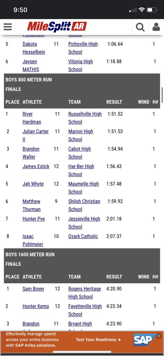 river_hardman_'s tweet photo. 05/10/23 
Meet of champions 
800- 1:51.52
Meet of champions championship with a new meet, school, and state record! I am now ranked 4th in the nations for my class https://t.co/XEg6QKZGzT