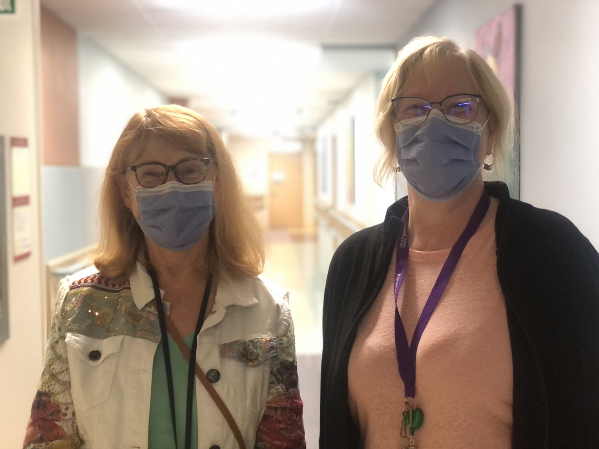 Chief of Psychiatry Dr. Marjorie Robb spent time in our <a href="/CHEO/">CHEO Ottawa</a> Neonatal Follow-Up Clinic today with France. What a nursing career France has had - from Labour and Delivery, to NICU and now follow-up! Such a wealth of knowledge! #Nurses_Week2023