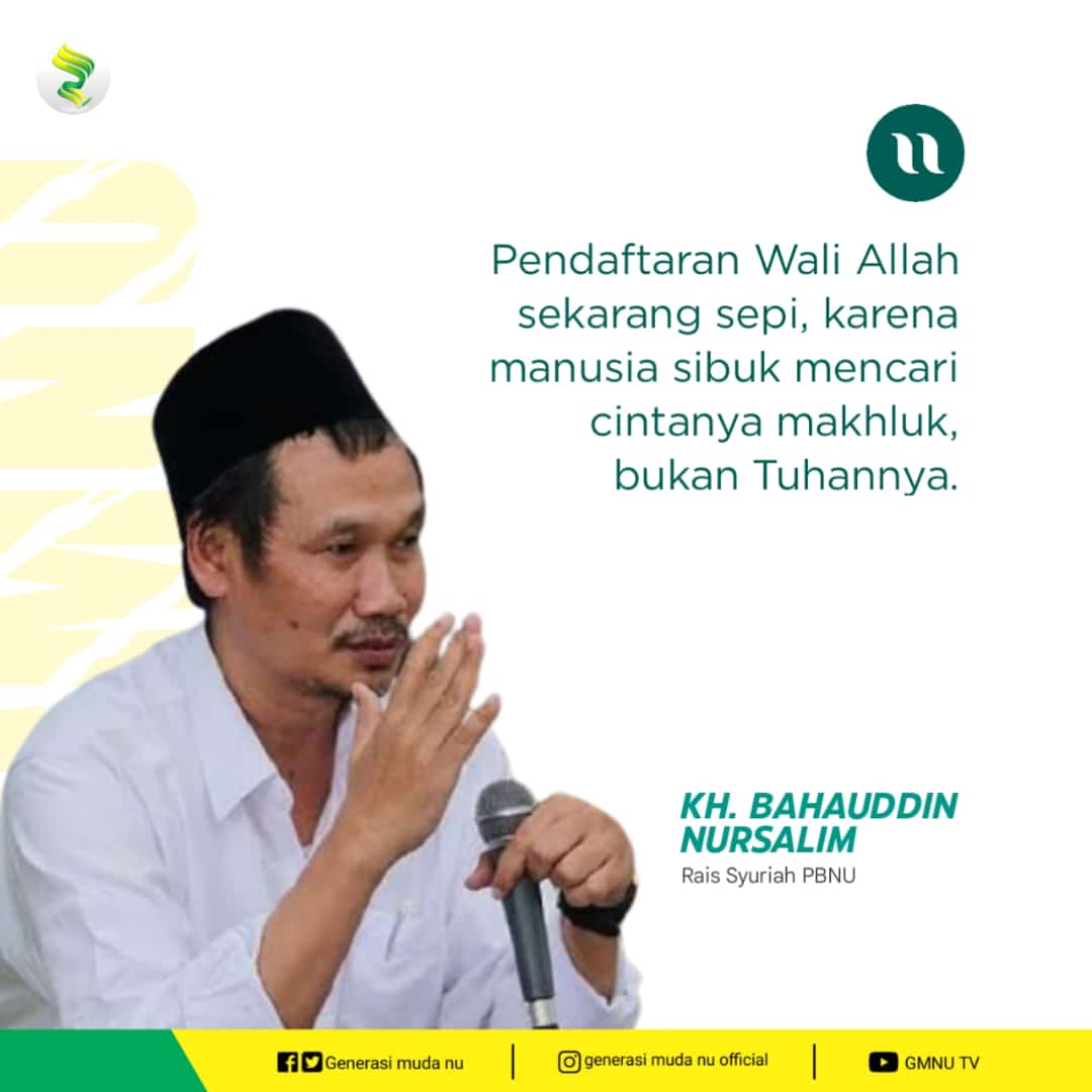 Generasi_MudaNU's tweet photo. Pendaftaran Wali Allah sekarang sepi, karena manusia sibuk mencari cintanya makhluk, bukan Tuhannya.

Folllow : 
Instagram : generasi_muda_nu_official
Youtube : GMNU TV
Twitter : Generasi_MudaNU
Facebook Page : Generasi muda NU
Telegram : https://t.co/5aA4d5OZdn https://t.co/aqUVUhpKjI
