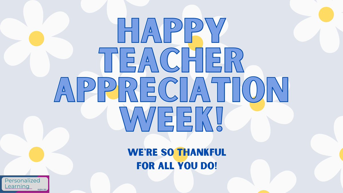 Klein ISD Personalized Learning Department (@kisd_pl) on Twitter photo .@KleinISDTeachers, we hope you have had the BEST week, full of joy and appreciation for all the incredible things you do.โจ Thank you for everything you do to support our #KleinFamily. We couldnโt do it without you! โฅโฅ <a href="/CarrieDd42/">Carrie Douglass</a> <a href="/kess_mac/">Kessler McClanahan</a> .@KleinISDTeachers, we hope you have had the BEST week, full of joy and appreciation for all the incredible things you do.โจ Thank you for everything you do to support our #KleinFamily. We couldnโt do it without you! โฅโฅ <a href="/CarrieDd42/">Carrie Douglass</a> <a href="/kess_mac/">Kessler McClanahan</a>