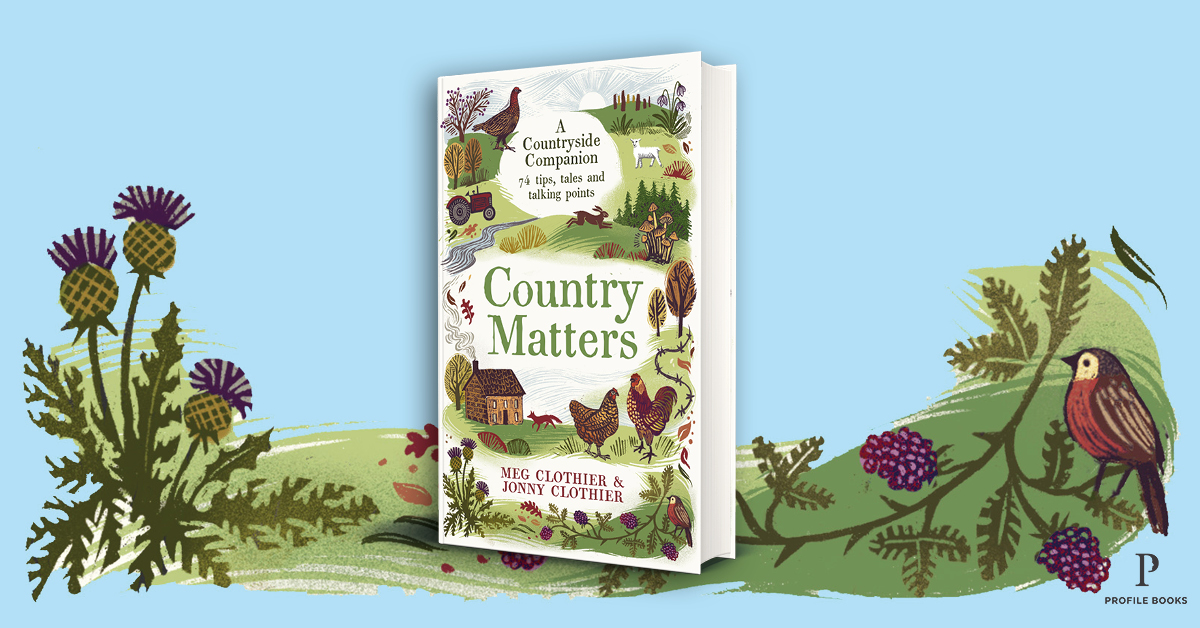 Today we publish the ultimate companion to your next countryside walk, #CountryMatters by @meg_clothier and Jonny Clothier. 

Full of charming illustrations, fascinating facts and useful advice, this is the must-have read for your staycation this year.

bit.ly/CountryMatters