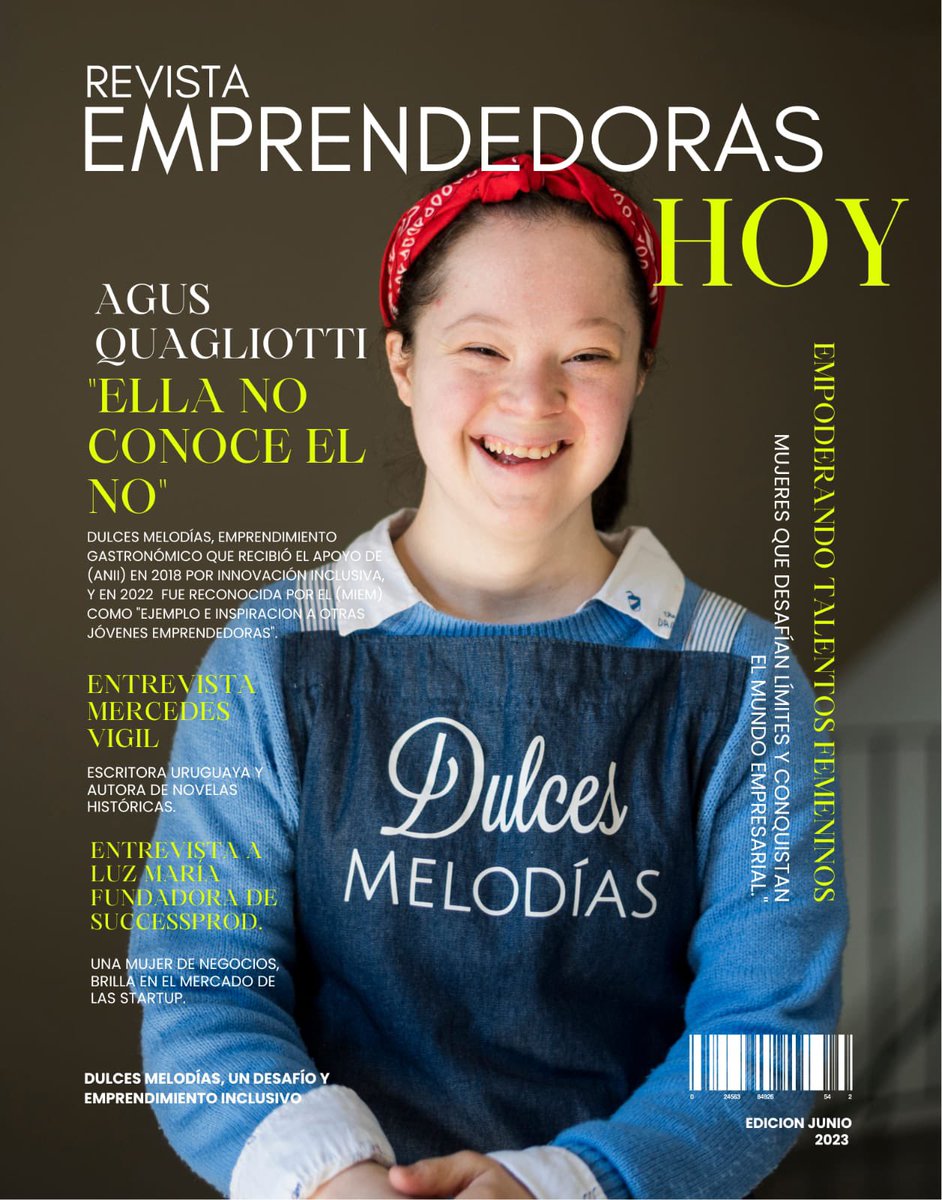 Gracias Agus por inspirar a tantos. A las personas y empresas que confían día a día en sus Dulces Melodías. A la <a href="/ANIIuy/">ANII - Uruguay</a> y <a href="/MIEM_Uruguay/">MIEM Uruguay</a> por sus apoyos fundamentales. Y a todos los que de diferentes formas y en distintos momentos han hecho esto posible. “Nunca se rindan”!!! 💙💪