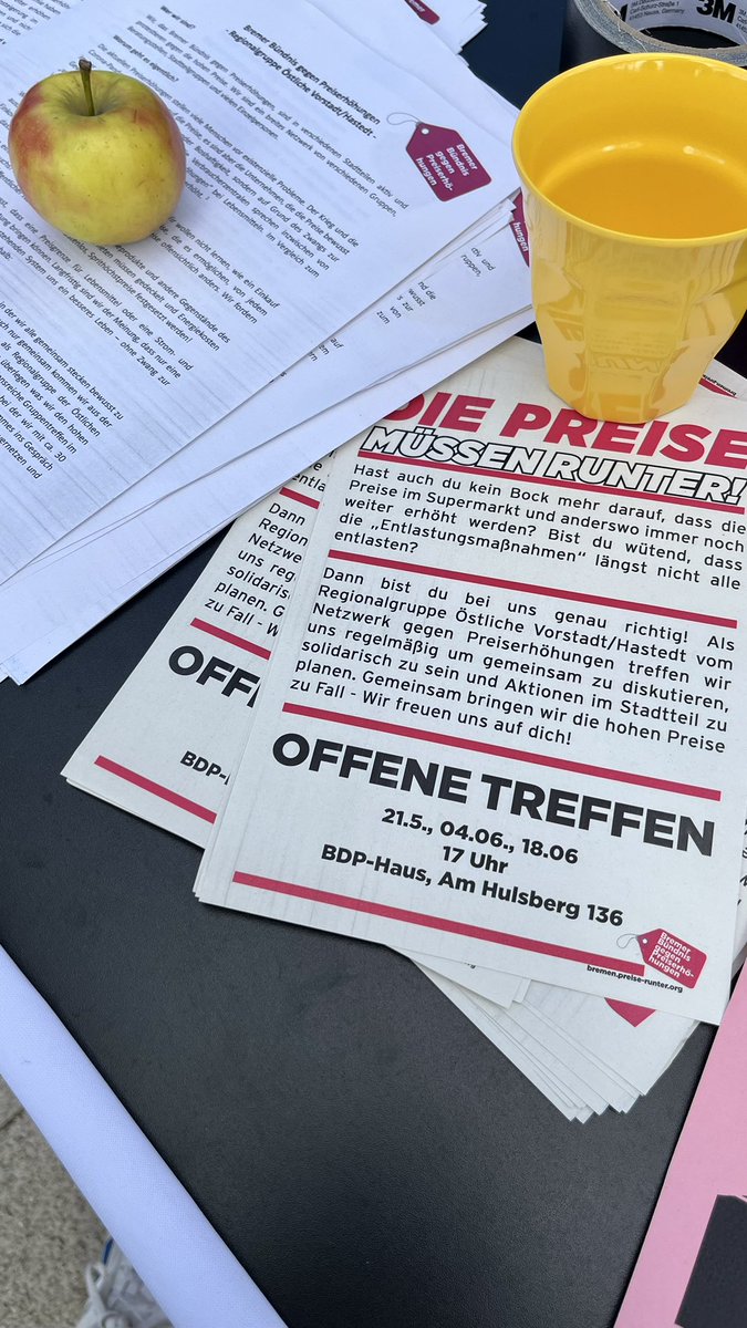 „Ob Aldi, Lidl oder Kaufland - Hohe Preise heißen Aufstand!“
Wir stehen zur Stunde mit einem Infotisch vor dem Hansa Carree in #Bremen-#Hastedt