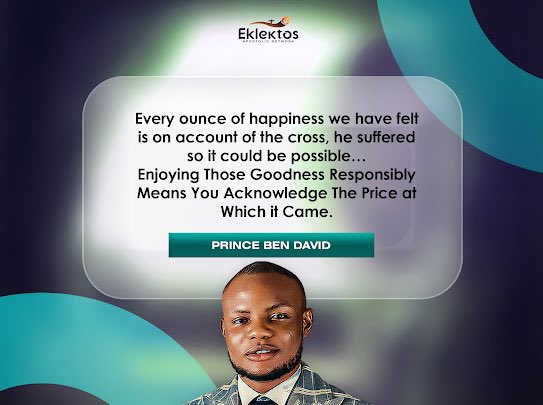 EklektosNetwork's tweet photo. On The Topic of The Cross

-Prince Ben David https://t.co/ypIrvoPAfb