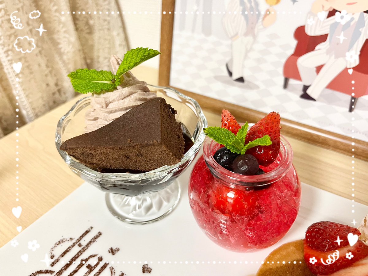 tsu_ki_ko's tweet image. チアキお誕生日おめでとう🎉
カプコンカフェのチアキのバースデースペシャルプレートを再現してみたよ!一緒にお祝いしよう🥳
#チアキカシマ誕生祭2023
#チアキカシマ生誕祭2023
#カプカフェパルマメニュー再現