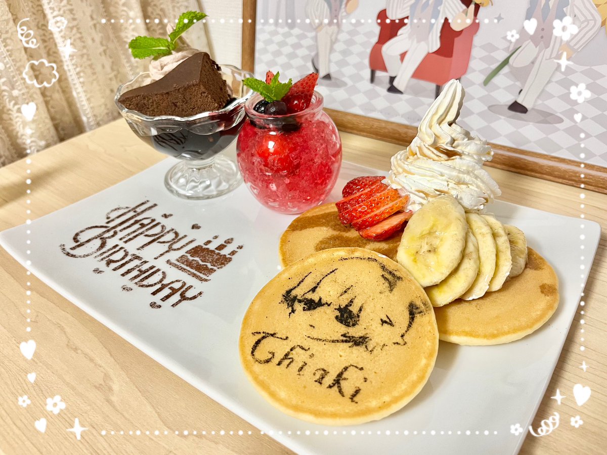 tsu_ki_ko's tweet image. チアキお誕生日おめでとう🎉
カプコンカフェのチアキのバースデースペシャルプレートを再現してみたよ!一緒にお祝いしよう🥳
#チアキカシマ誕生祭2023
#チアキカシマ生誕祭2023
#カプカフェパルマメニュー再現