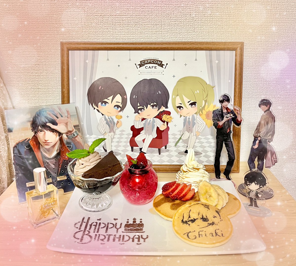 tsu_ki_ko's tweet image. チアキお誕生日おめでとう🎉
カプコンカフェのチアキのバースデースペシャルプレートを再現してみたよ!一緒にお祝いしよう🥳
#チアキカシマ誕生祭2023
#チアキカシマ生誕祭2023
#カプカフェパルマメニュー再現