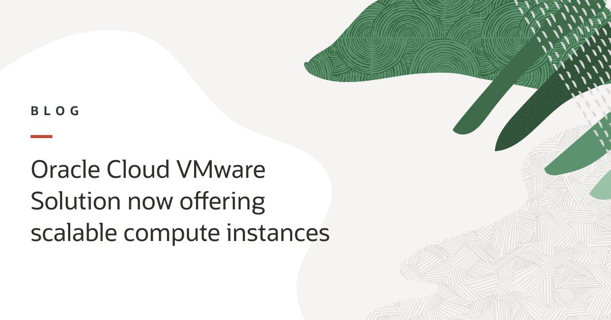 ShayneLibby's tweet image. OracleCloud: What can you expect in the Spring &apos;23 release of our #Cloud #VMware Solution? New Standard shapes, Oracle Cloud VMware Solution GPU compute beta, and more. social.ora.cl/6017OdbkP
