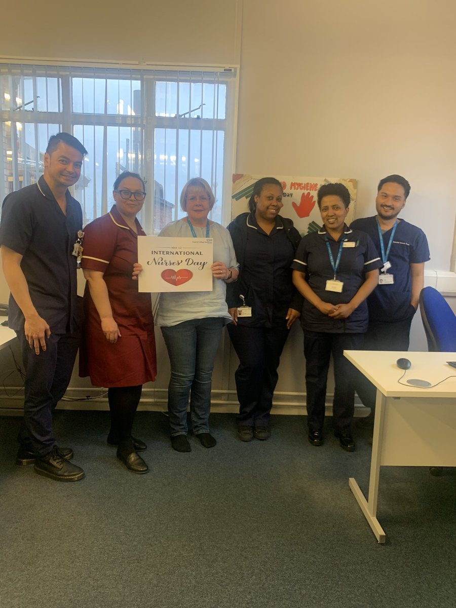 St Mary’s IPC team celebrating international nurses day! <a href="/ImperialPeople/">Imperial People 💙</a>