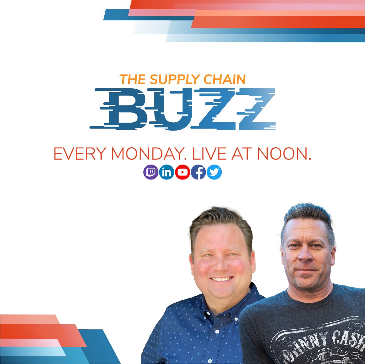 Join BUZZ DAY every Monday! Tune in at 12 noon ET to catch @ScottWLuton and @gregoryswhite discussing the latest supply chain news and trends.  

Join the NOW community to receive updates & more: bit.ly/3mtxICs 
#supplychainbuzz #news #globalsupplychain #supplychain