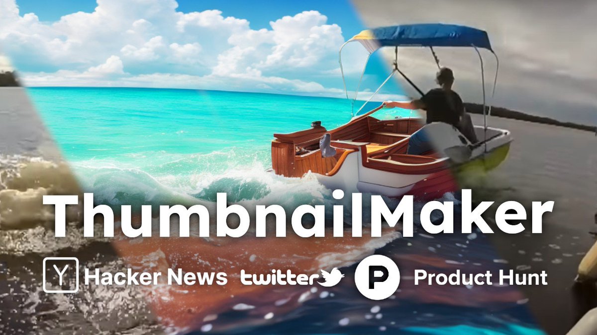 ai_picks's tweet photo. π€π¨ Spice up your content with ease! ThumbnailMaker uses AI to create eye-catching thumbnails in just one click. Check it out on https://t.co/feeWfye81m for your next upload. #AIthumbnails #ContentCreation #AITopPicks
@TwitterHandle https://t.co/xo107CnUl4