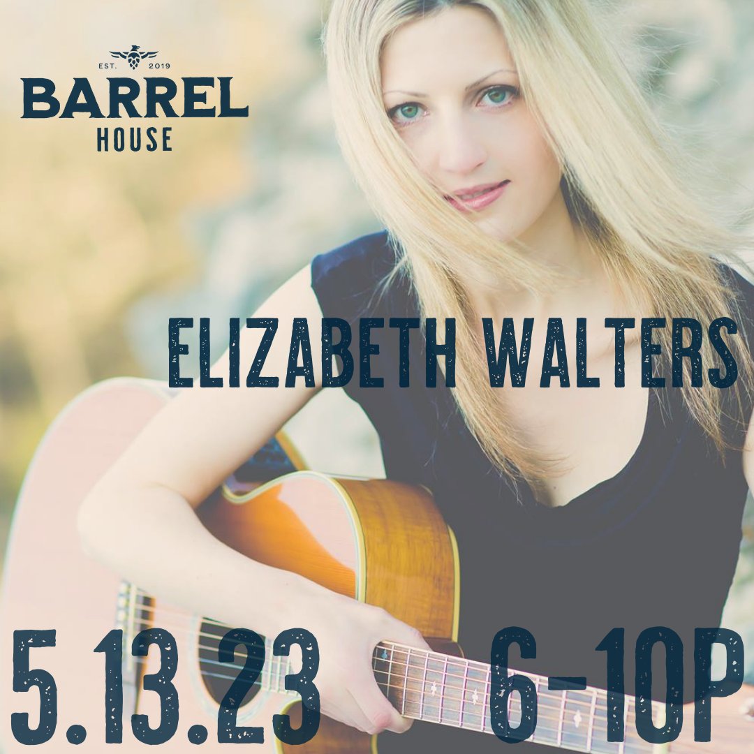 BraxtonBarrelhs's tweet photo. Join us Tomorrow at the Barrel House for an evening of live music with the amazing Elizabeth Walters from 6-10pm! Grab a beer and enjoy a beautiful night with some great music on the patio. See you there! 🎶🍻 https://t.co/CmGlGkR2b0