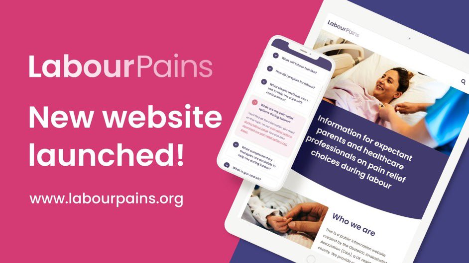 A completely redesigned LabourPains website to allow you to better access the information you need, when you need it. Visit labourpains.org and let us know what you think @OAAinfo #labour #childbirth