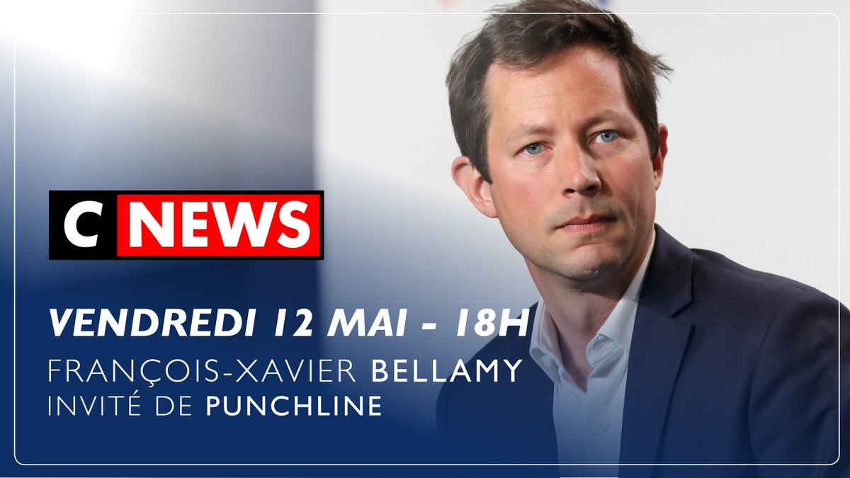fxbellamy's tweet photo. 🎙 Invité d'@eliot_deval dans #Punchline sur @CNEWS ce vendredi 12 mai à 18h.

À suivre en direct sur https://t.co/wxsrXXmS9x https://t.co/a9afbb8Taf