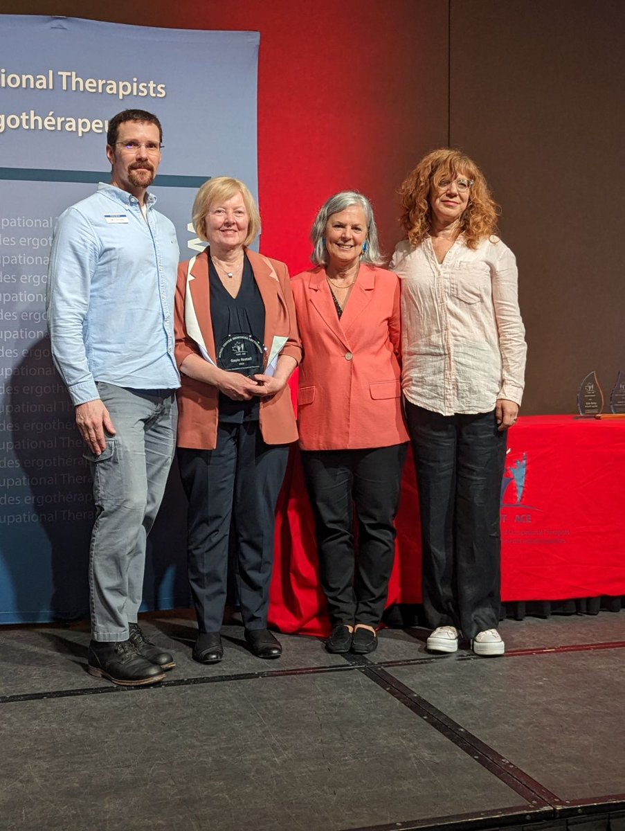 Congratulations to Gayle Restall, recipient of the 2023 CAOT Muriel Driver Award 🎉 #CAOT2023