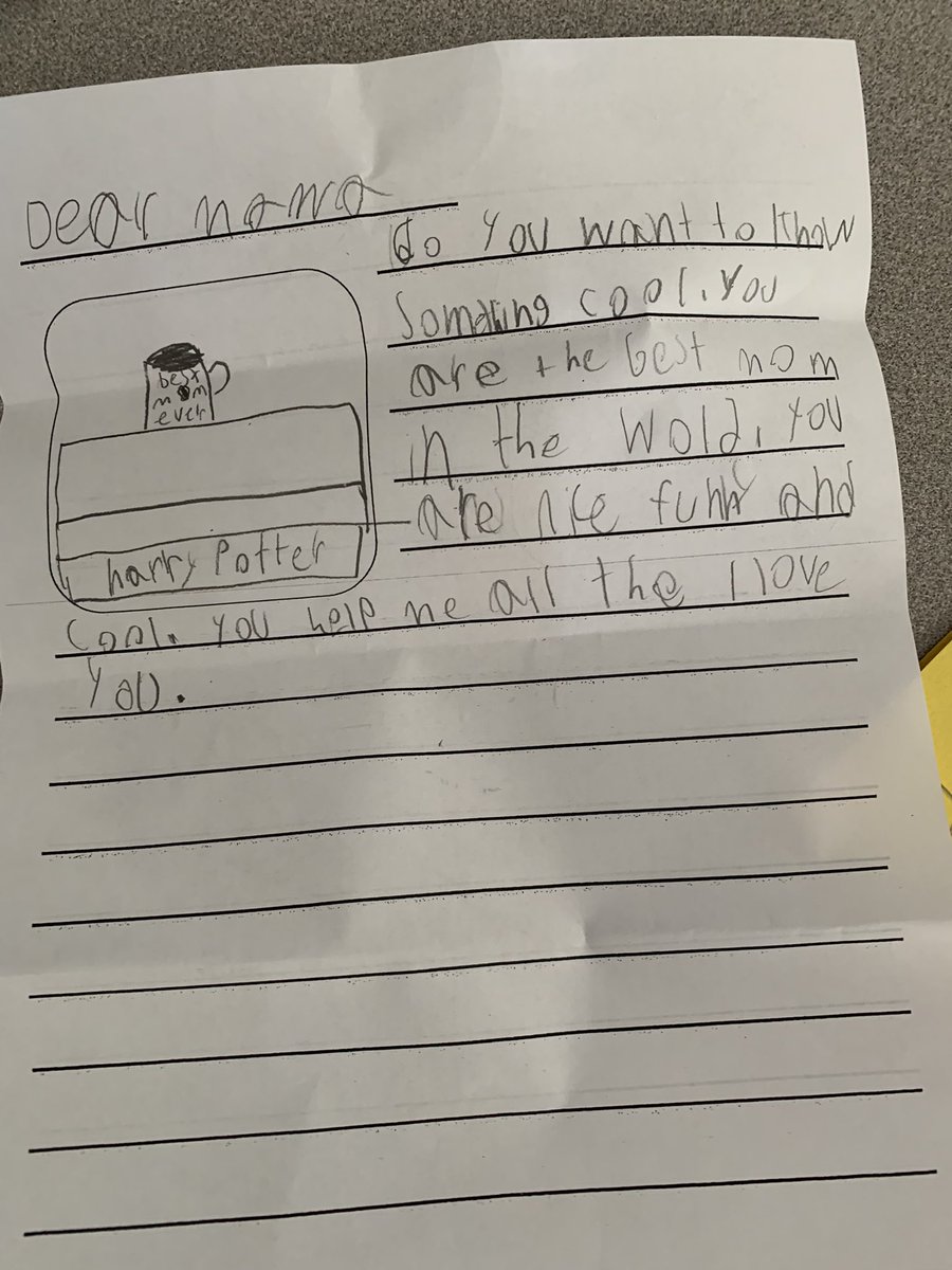 Mrs_Stevens2's tweet photo. Writing opinion pieces about our moms to put in our handmade cards-some included identity maps  @TroyUnion https://t.co/V1EOHJzqqA