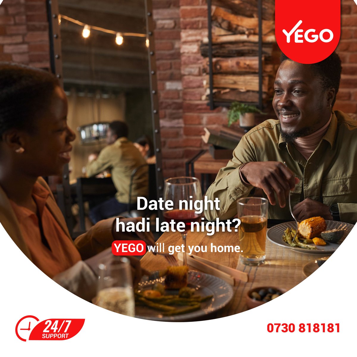 Focus on what's important and travel safe with YEGO.
Use the Yego App, Pair Ride or Call 0730818181 to Book a Taxi NOW!
#RideBetter #dontdrinkdrive #YegoKenya