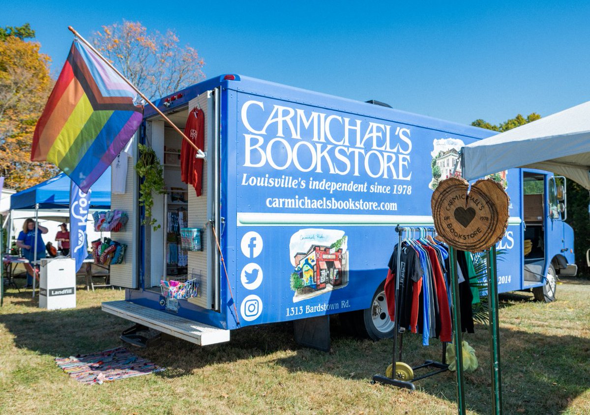 📚 When we read about others with similar experiences, we can feel less alone. Thanks to <a href="/carmichaelsbook/">Carmichael's</a>, you can explore their bookmobile for a variety of mental-health-focused literature at this year's festival.