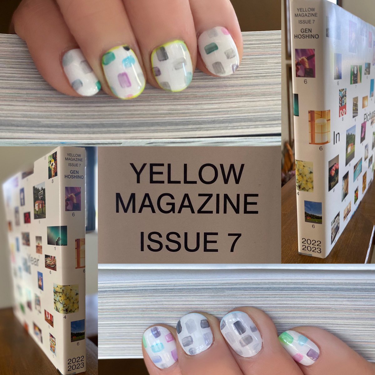 NEW NAIL💅

「YELLOW MAGAZINE 2022-2023 A Year in Pictures」📗

 #星野源 
 #genhoshino 
 #YM2023
 #動画からのスクショで 
 #お姉さんのセンス最高 💥
 #タウンページ並みの厚さ 
 #ここを撮りたかった 😁
 #ネイルデザイン💅