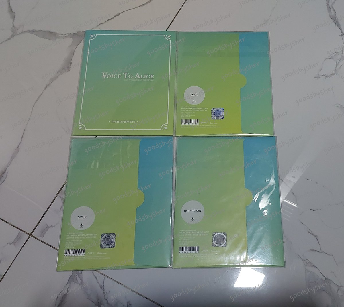 goodsbysher's tweet photo. help rt / wts

victon voice to alice vta photofilm + id photo card

available : sejun, byungchan &amp; subin

📍ready jkt, ina / shipping ww 
💖 accept shopee / paypal / bank trf

pc photocard // 2nd picture for preference, picture cto. https://t.co/Ks1E7HALe4