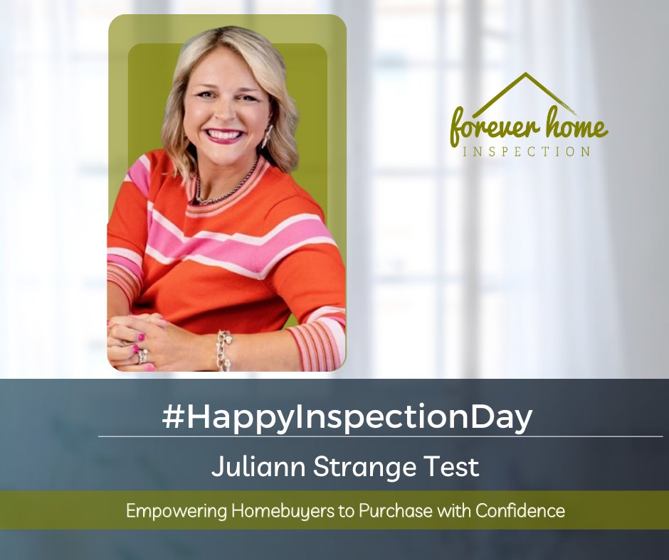 Forever_Inspect's tweet photo. #HappyInspectionDay to Juliann Strange Test! We are delighted to get to see you so often lately!! Thanks for having us!
•
#ForeverHome
#RealtorsLoveUs ❤️
#HomeInspectors
#TulsaRealEstate 🏡
#TulsaRealtor
#RealEstateHustle 💪
#Spectora
#Internachi https://t.co/v40WfxHlyz