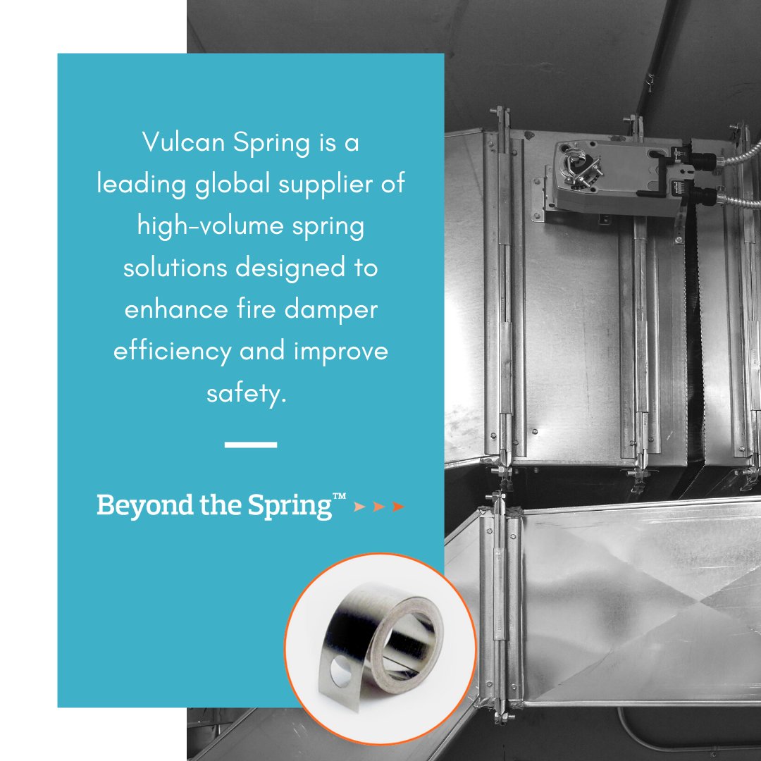 Vulcan Spring accommodates the specific needs of fire dampers with precision, providing strong force or torque output, even in small spaces.
Learn more --> bit.ly/41eVO22

#VulcanSpring #SpringManufacturer #FireDampers #MadeInTheUSA