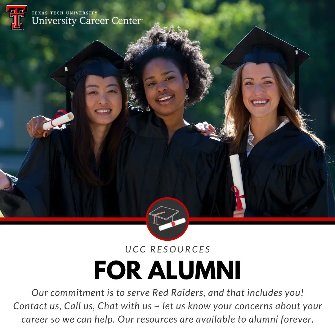 Congratulations Graduates! 🥳 Our commitment to your career success continues. “Once A Red Raider, Always A Red Raider.” As an alumni, you have access to our services forever! #WreckEm #TexasTech 🔴⚫️ #TTU23