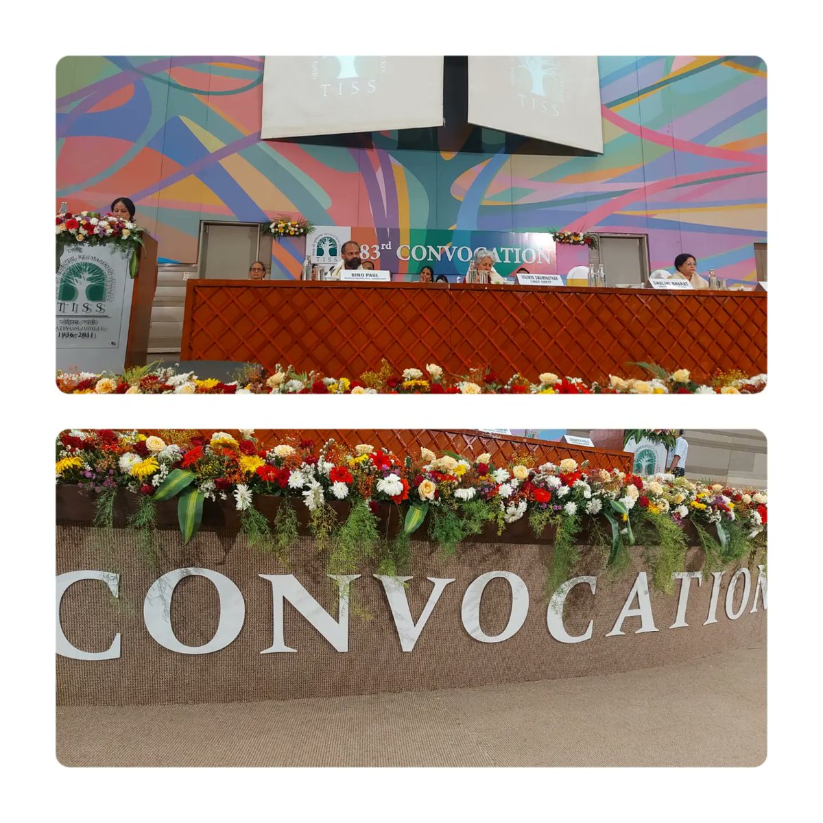 Sivakami_Mu's tweet photo. 83rd #Convocation at #TISS Congratulations to all #SHSS students and others who graduated @TISSpeak ! Chase your dream and fly high! https://t.co/LLGleXqzLN