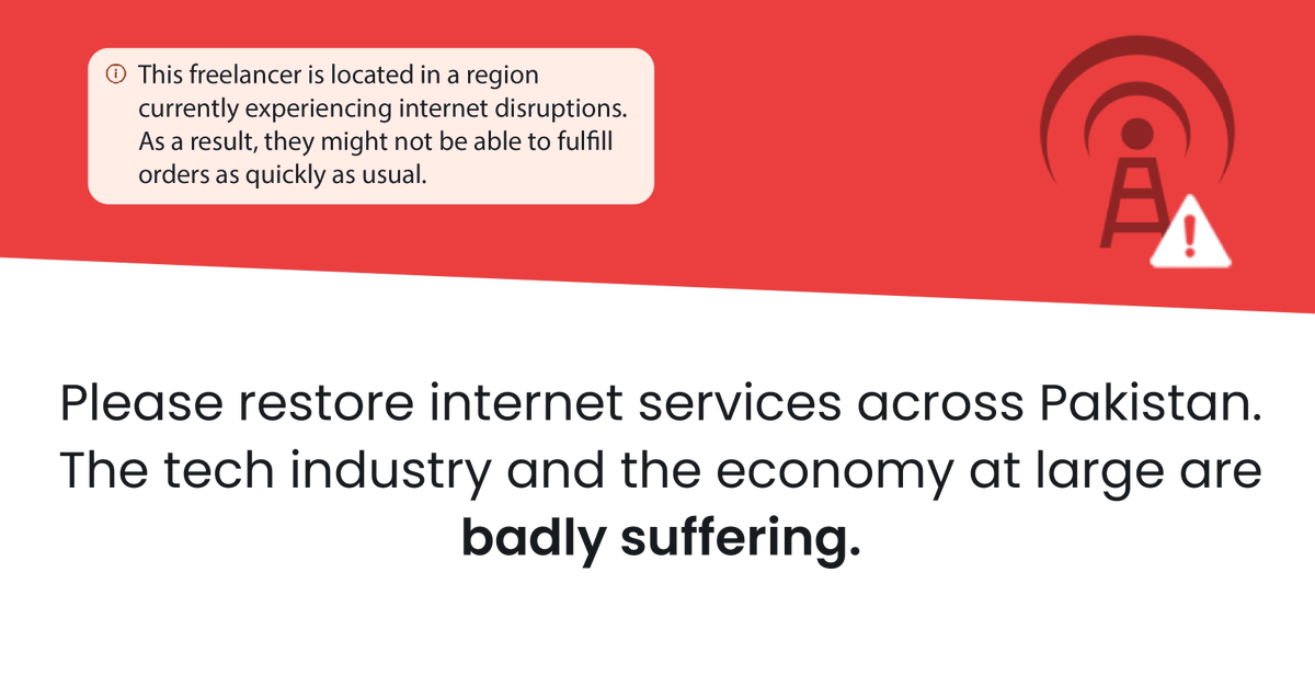 UAsifOfficial's tweet photo. 📢 Urgent Appeal: Restore Internet Services in Pakistan 🌐

Dear Government of Pakistan, I urge you to reconsider the prolonged disconnection of our internet services. The disruptions have severe repercussions for freelancers and our economy. Let's find a solution that safeguards security and economic prosperity. #RestoreInternetServices #EconomicProsperity #Stability #PakistanITInfrastructure