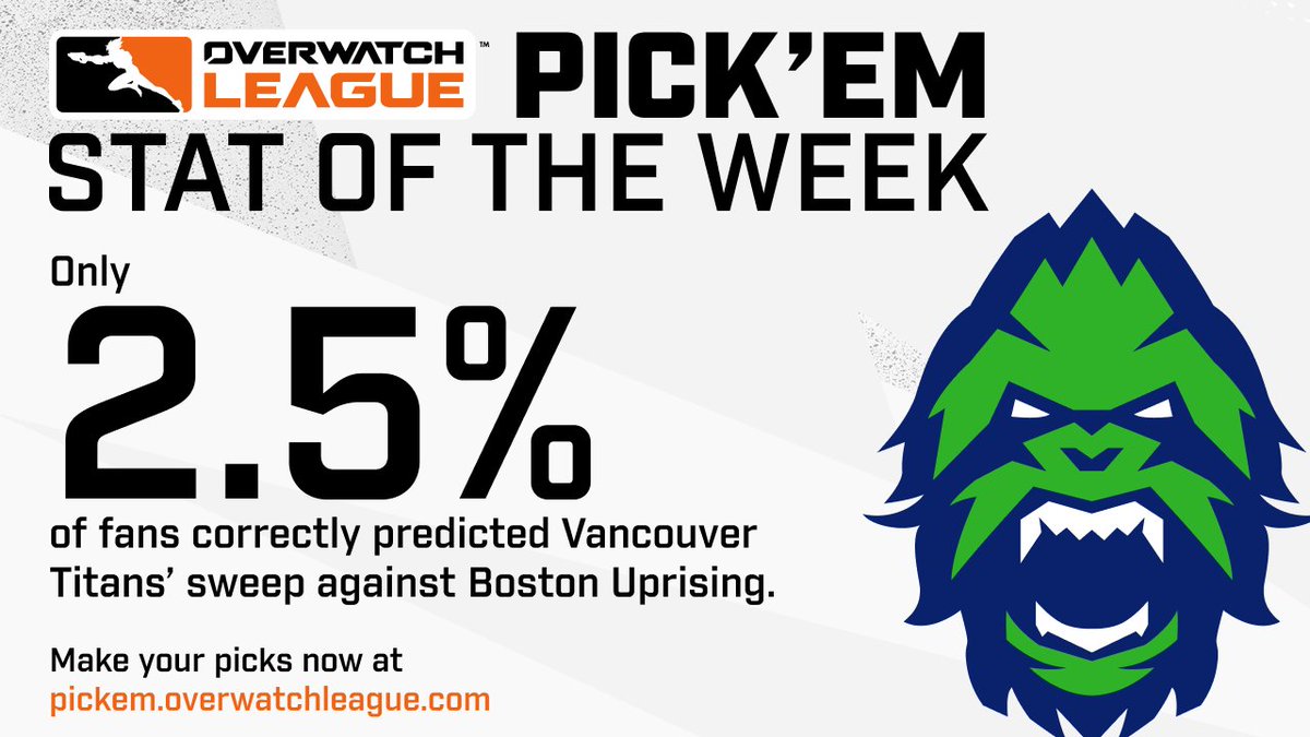 Overwatch League on Twitter "The VancouverTitans feast on your Pick