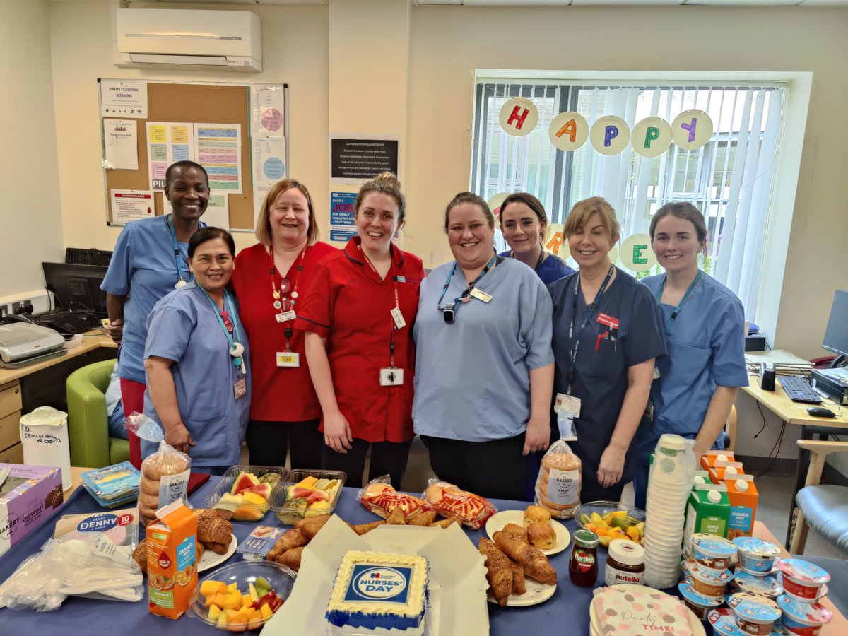 miss_emma1987's tweet photo. Breakfast became lunch due to acuity of department this morning. But def a wee boost for all staff celebrating #InternationalNursesDay2023! Thanks to @RCNNI_NorthernB @RCN_NI for our lovely cake! #EDnurses @gilmorebronagh2 @NHSCTrust @NHSCTStaff @millarwilson @gallger https://t.co/vwRDg9rZBJ