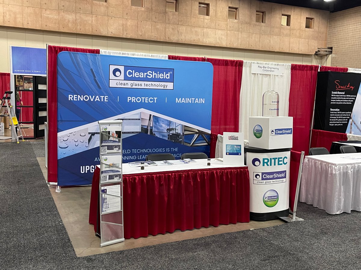 Day 2 of #TEXpo is now open! Stop by booth 96 to learn about glass renovation and protection using the #ClearShield system and upgrade your customers glass today!