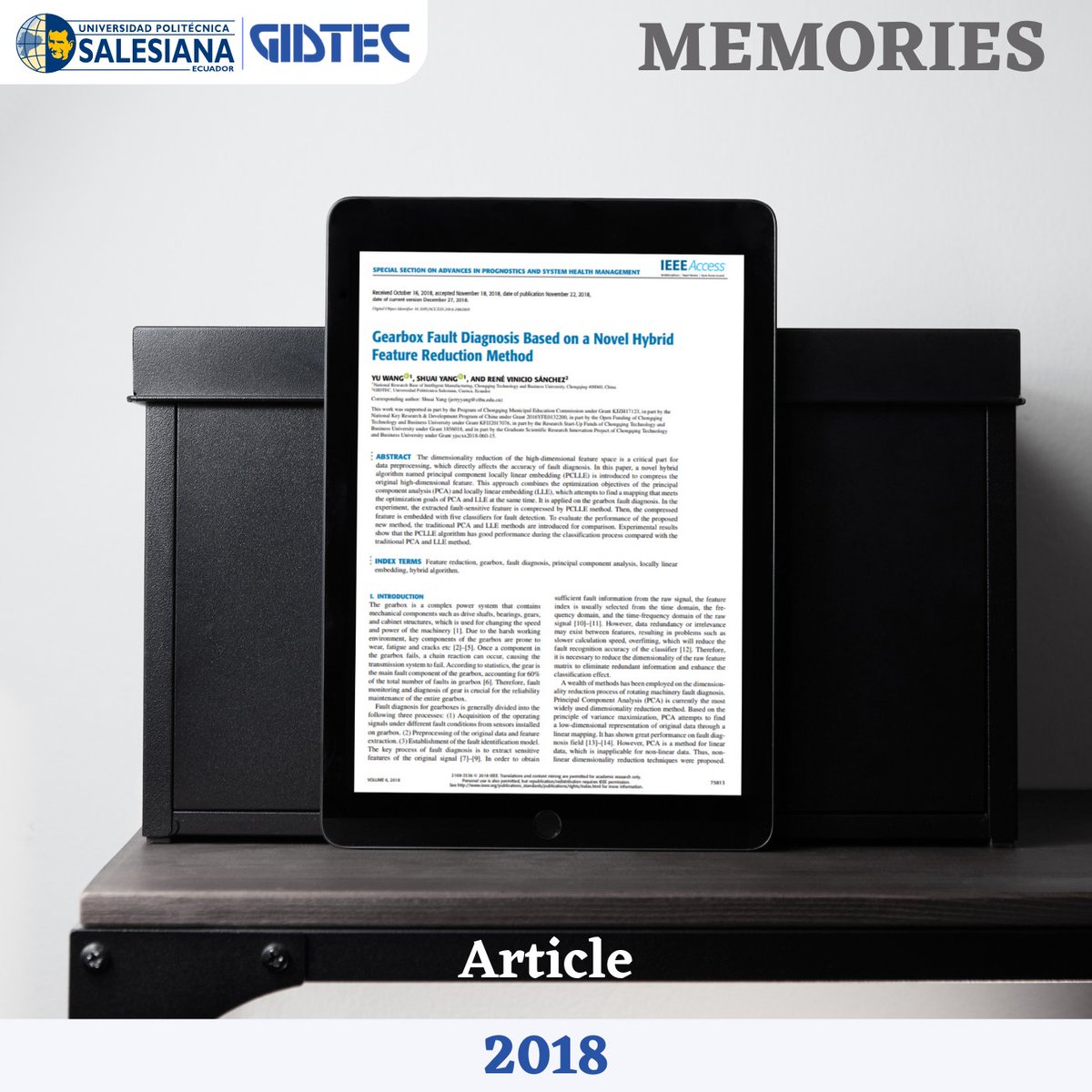 gidtec_ups's tweet photo. ⏪📑Memories #2018 @IEEEXplore #UPSEcuador @upsalesianaec 🔗𝑳𝒊𝒏𝒌: https://t.co/MgeEDiZB5P
#Classifier #PrincipalComponentAnalysis #FailureAnalysis #Embeddings #SomosEcosistema #SomosUPS #UPSEcuador #UPSCuenca #DivulgaciónCientíficaUPS #InvestigaciónUPS https://t.co/Y84SzYtNy6