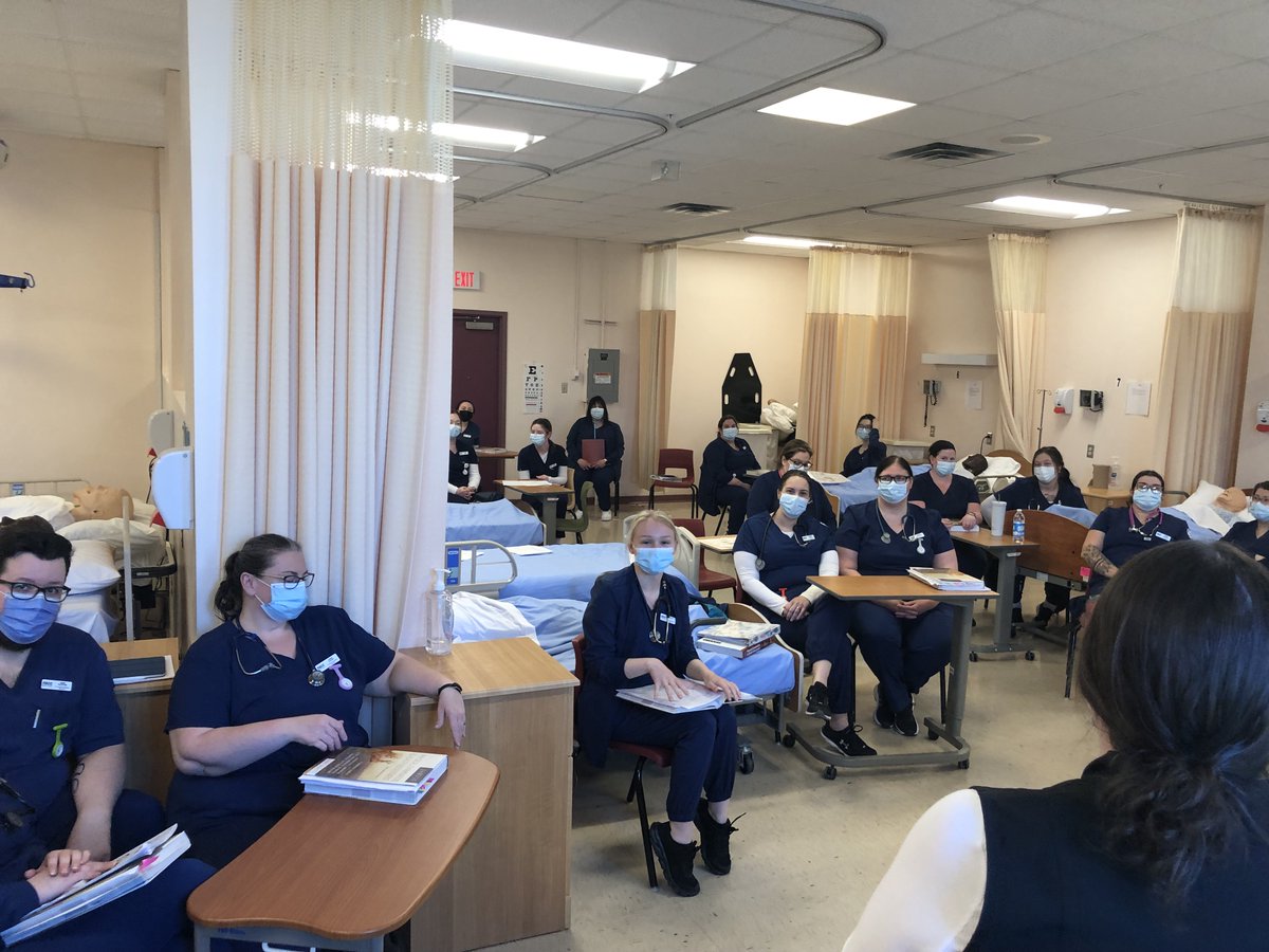 NSCCSydney's tweet photo. Check out the NSCC Marconi Blended Practical Nursing program students in the Health Assessment lab today!

Happy Nurses Week to all! https://t.co/0Gaz80McqZ
