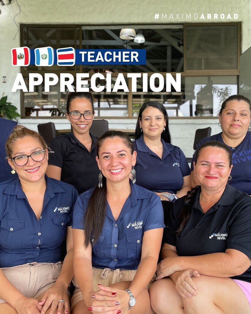 maximoabroad's tweet photo. During this special week, we proudly recognize and honor the exceptional work of our Spanish and English teachers, TEFL trainers, and Academic Staff at Maximo Nivel. 🎉🍎
As we celebrate Teacher Appreciation Week, we want to express our deepest gratitude for the countless hour… https://t.co/9Va6s6clr6