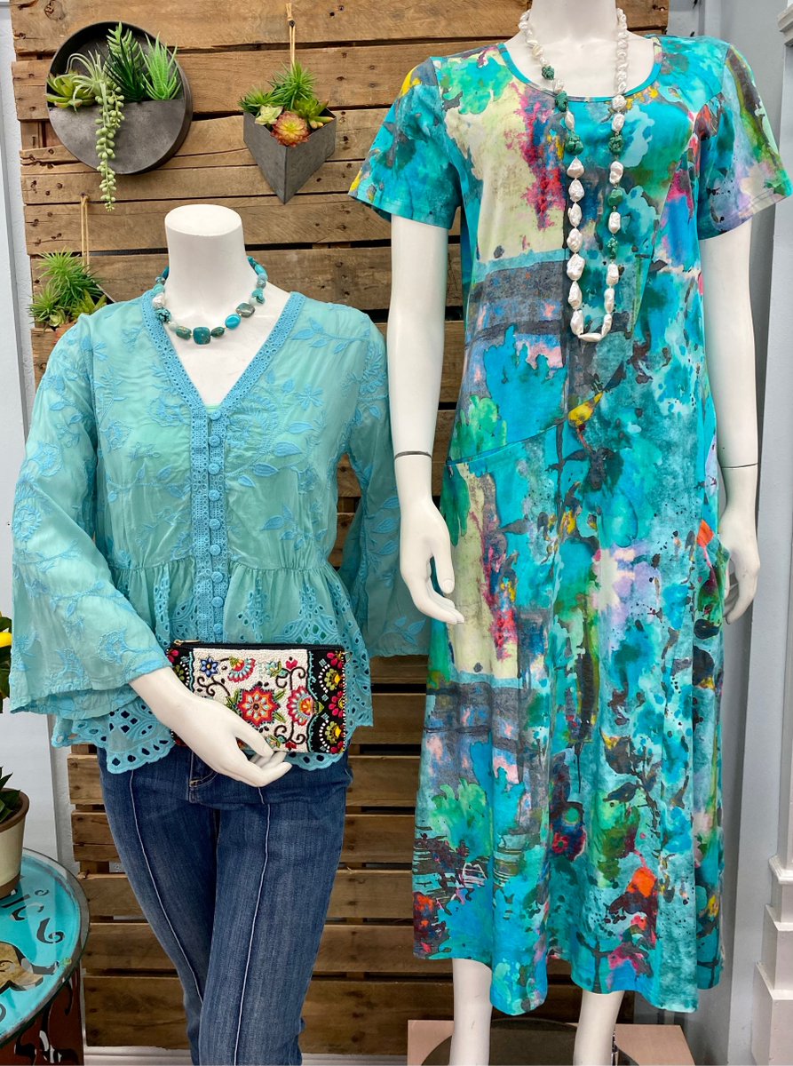 Make a statement with Johnny Was, Parsley & Sage, Girl With A Pearl & Mary Frances. #JohnnyWas #ParsleyandSage #Spring2023Fashion #GirlWithAPeaarl #HipChicBoutiqueFtWorth 
Shop now at hipchicboutique.com