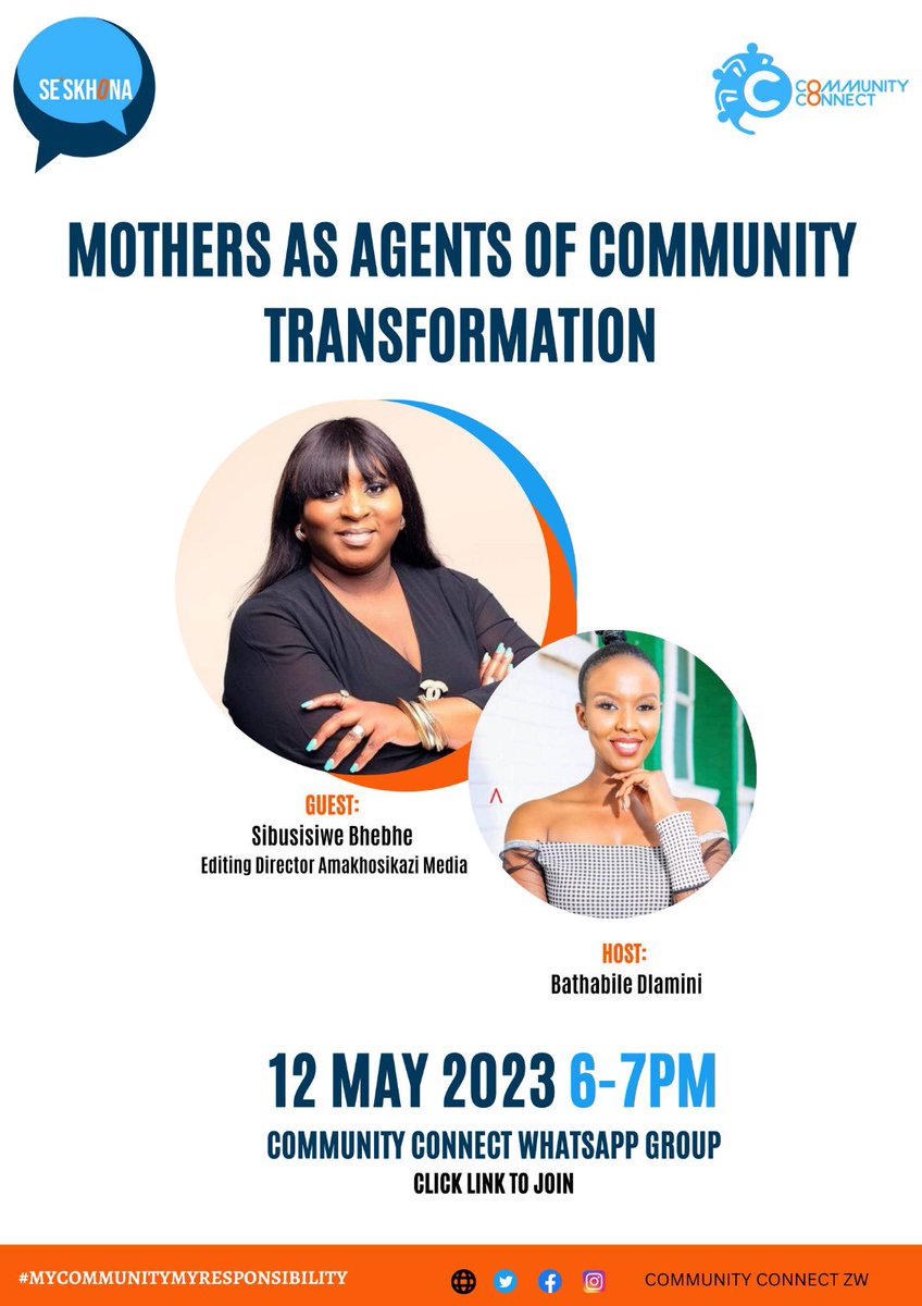 #MothersDay2023 is around the corner and this year we celebrate it through appreciating the mothers who continue to defy the odds and thrive to build their communities. Join the discussion chat.whatsapp.com/HnQMfJ4T2A90kN… #mycommunitymyresponsibility