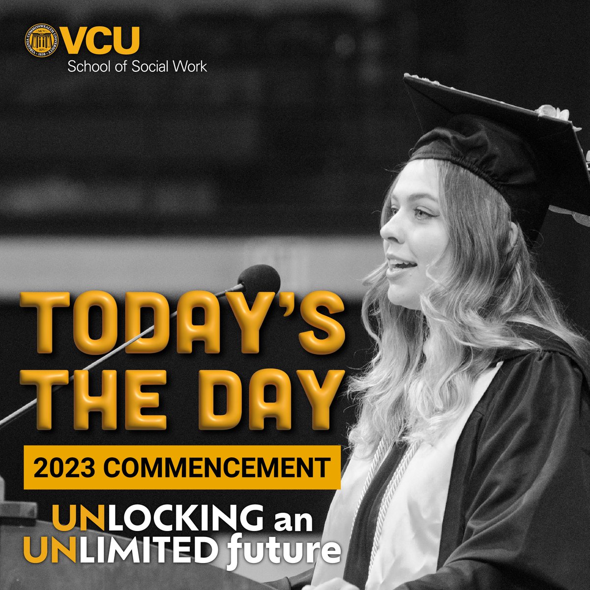 VCUSocialWork's tweet photo. #VCUSSW Class of 2023, are you ready for your big day?! π π π€ We are 3 hours away from our Commencement ceremony at the Siegel Center. Be sure to arrive at 10 a.m. ET. Event/live stream details: https://t.co/BiD8T4jwb6. #VCUSSW2023 #VCU2023 #VCUGrad https://t.co/ZPnBXzAzZr
