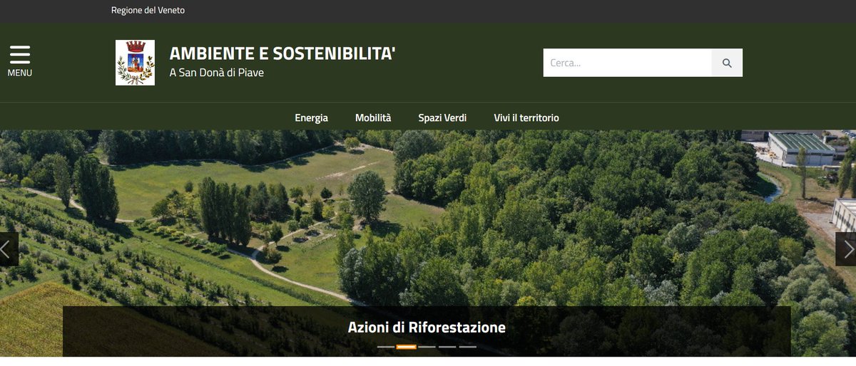 ❗️Da oggi online la nuova sezione 𝗔𝗺𝗯𝗶𝗲𝗻𝘁𝗲 𝗲 𝗦𝗼𝘀𝘁𝗲𝗻𝗶𝗯𝗶𝗹𝗶𝘁𝗮̀  sul sito istituzionale. Un portale che raggruppa tutto ciò che riguarda Energia, Mobilità, Spazi verdi e Territorio e le politiche di sostenibilità. 
👉Date un'occhiata qui ambiente.sandonadipiave.net/home