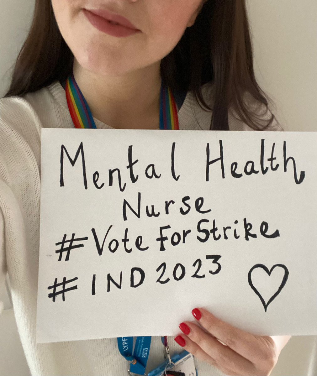 Let’s celebrate our profession, and keep up the fight for its future 👊

RCN Members your ballot opens on 23rd May - #VoteForStrike 

#InternationalNurseDay2023 #IND2023 #MentalHealthNurse #RMN