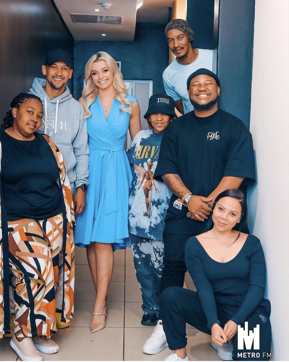 METROFMSA's tweet photo. [ICYMI] Reigning Miss World Karolina Bielawska crowned her first trip to Mzansi wit a visit to #BestMorning family 📻 . 

Listen to the #BestPod 🫴🏽 https://t.co/bwOEhPD9d3 https://t.co/0hjep7Ke05
