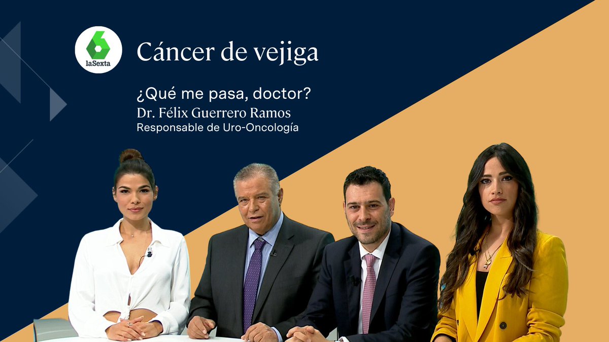 📺 Hoy, el @DrFelixGuerrero te cuenta todo sobre el #cancerdevejiga en '¿Qué me pasa, doctor?' (@laSextaTV). Además, durante el programa, veremos una cistectomía (extracción de vejiga) realizada por @RicardoBrime y el Dr. Agustín Fraile Poblador. ¡No te pierdas el programa!