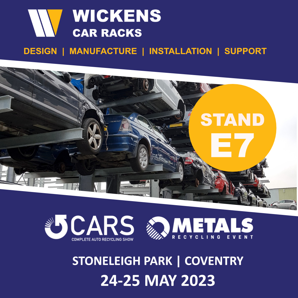 Not long till <a href="/CARS_MRE/">CARS & MRE 2026 | 16-17 September</a> , you can find Wickens Engineering on stand E7.

#CARSMRE2023 #carracking #autorecycling #vehiclerecycling #autoracking #ukengineering #engineeringuk #bespokesolutions