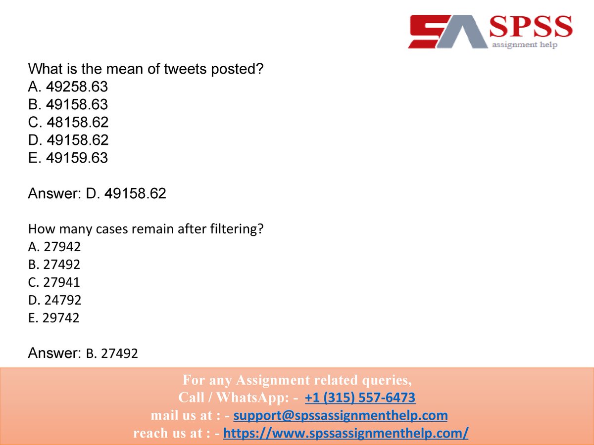 SPSSAssignment's tweet image. SPSS Assignment Help
We provide the best SPSS Assignment Help, and we guarantee that the clients get the highest score.
Visit: bit.ly/3LSwitM
#education #students #university #educationalservice #educationalwebsite #assignments #spssassignmenthelp #spssassignment