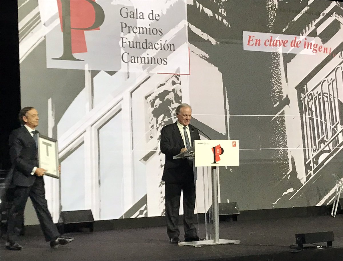 Ángel Sampedro (@angelsampi) on Twitter photo Hoy estamos acompañando a Juan Lazcano, presidente de la <a href="/aecarretera/">@aecarretera</a>, en los #PremiosFundacionCaminos2022 del <a href="/Colegiocaminos/">Colegio de Ingenieros de Caminos</a>, en el <a href="/Teatro_Real/">Teatro Real</a>, y al resto de galardonados.
¡Enhorabuena y feliz día de #SantoDomingodelaCalzada!, nuestro santo patrón. Hoy estamos acompañando a Juan Lazcano, presidente de la <a href="/aecarretera/">@aecarretera</a>, en los #PremiosFundacionCaminos2022 del <a href="/Colegiocaminos/">Colegio de Ingenieros de Caminos</a>, en el <a href="/Teatro_Real/">Teatro Real</a>, y al resto de galardonados.
¡Enhorabuena y feliz día de #SantoDomingodelaCalzada!, nuestro santo patrón.