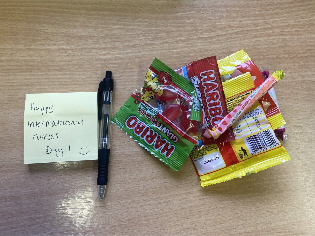 Happy international nurses day at Lynebank! Just a little token of appreciation for every member of staff today! 😁 <a href="/NhsFifeAS/">NHS Addiction Services</a> <a href="/angelaswift713/">Angela Swift</a> <a href="/PaulDMello1/">Paul D'Mello</a>