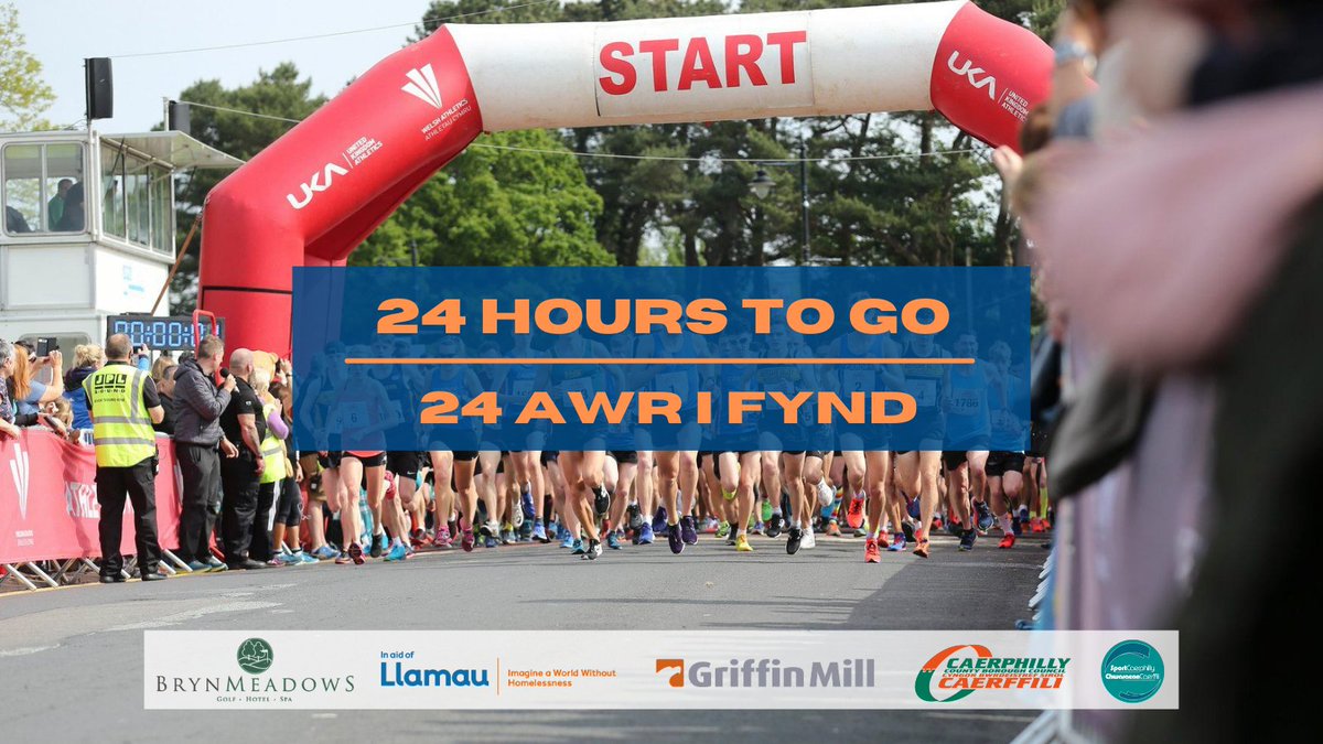 ⏰It's now or never! The registration portal will close on Saturday 13th May at midday!

🏃🏻‍♂️caerphilly10k.co.uk

⏰Mae nawr neu byth! Bydd y porth cofrestru yn cau ddydd Sadwrn 13 Mai am hanner dydd!

🏃🏻‍♂️caerphilly10k.co.uk