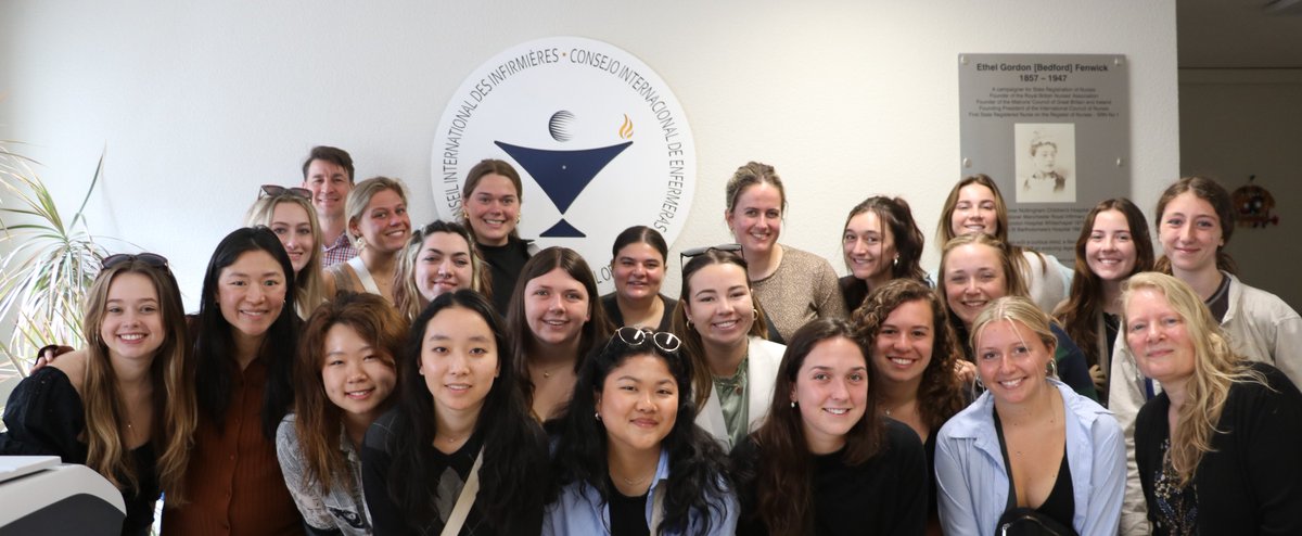 ICN welcomes @UPittNursing #nursestudents to our office on #IND2023! They are excited about the upcoming ICN Student Assembly 30 June in #Montreal, #Canada! We hope to see many of you there! #ICNNurseStudents #ICNCharter