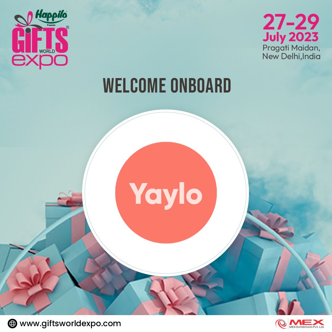 giftsworldexpo's tweet photo. Gifts World Expo, Delhi 2023, is glad to announce the participation of 𝗬𝗮𝘆𝗹𝗼 to build a rising community in the gifting industry.

@Yayloofficial 
Visit Stall No: D26 | Hall No: 05

👉 Register to visit: https://t.co/9HmeukhNMH

#Giftsworldexpo2023 #hampers #goodies https://t.co/zR1VOZ4BOu